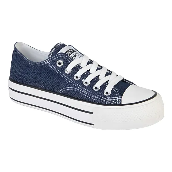 Zapatilla De Moda Para Mujer 8080 Jeans Azul - Sthef