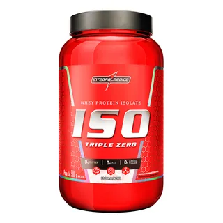 Whey Protein Iso Triple Zero Morango 900g Integralmédica Whey Protein Iso Triple Zero Morango 900g Integralmédica