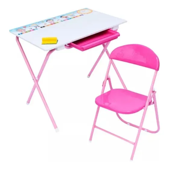 Escritorio Infantil Para Niña Desarmable Plegable (gp)