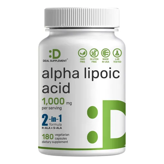 Suplemento Supplement Deal, Ácido Alfa Lipoico, 1000 Mg, 180