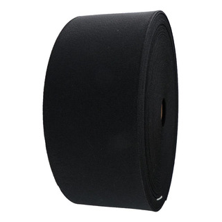 Elástico Forza Negro 76mm Rollo 20mts Cinta Resorte Ropa Elástico Forza Negro 76mm Rollo 20mts Cinta Resorte Ropa