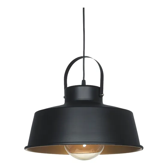 Lampara Colgante Vintage Metal Pantalla 33cm Con Herradura