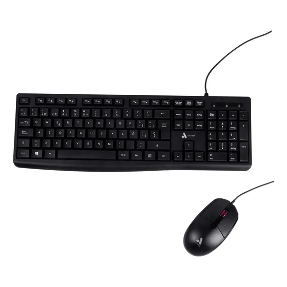 Kit Teclado + Mouse Alámbrico Astra K11  Nuevo Español
