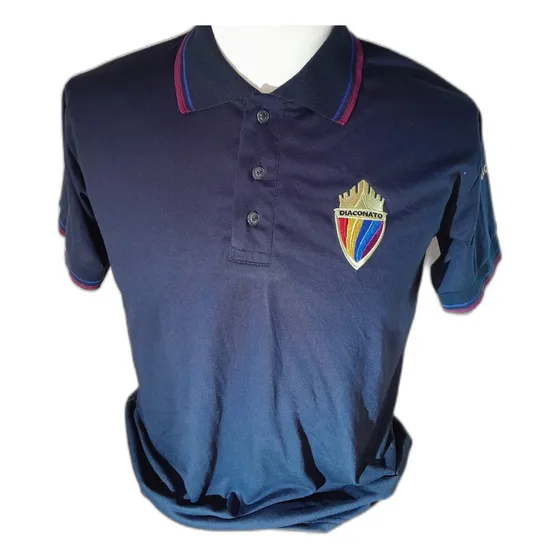 Polo Diaconato Quadrangular Azul Marinho