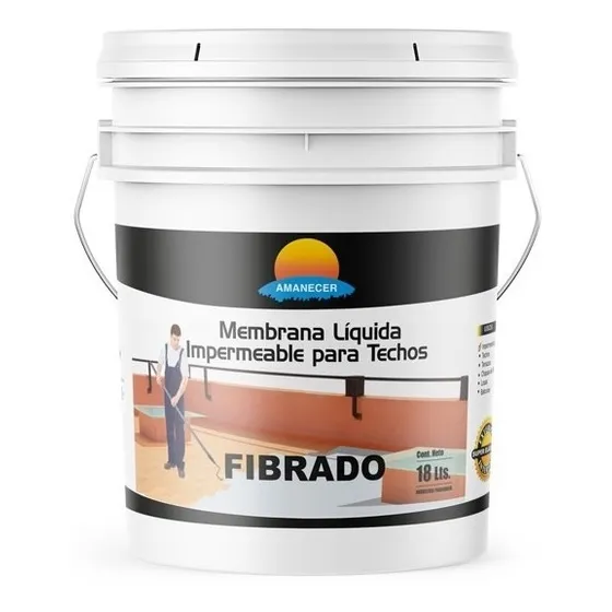 Membrana Líquida Para Techos Fibrado 18 L  | Amanecer