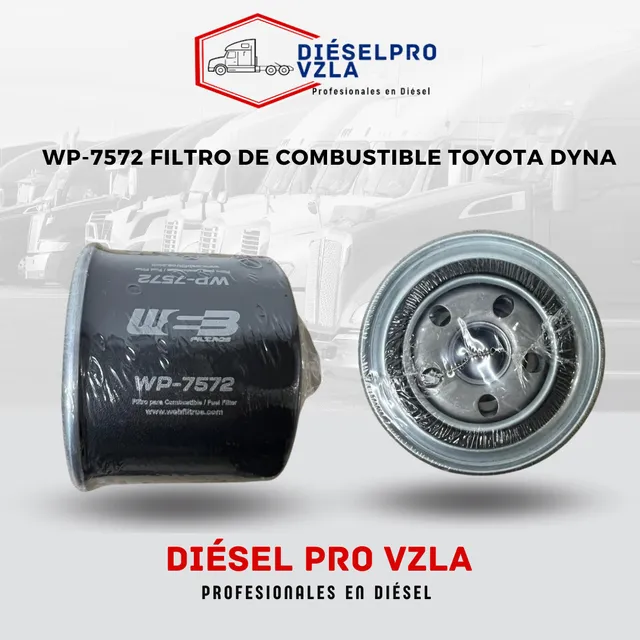 Filtro De Combustible Wp-7572 Para Toyota Dyna, Kubata, Jd