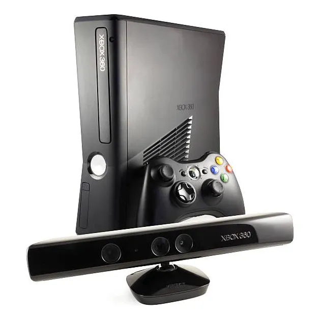 Xbox 360 Slim 250g Black + Kinect + 2 Josticks + 5 Juegos