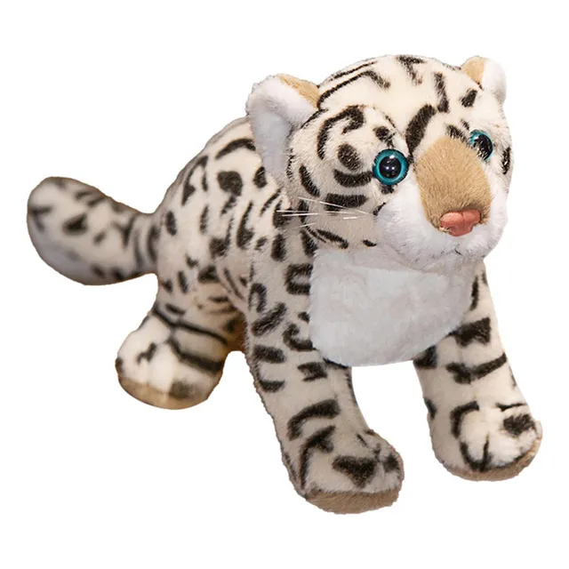 / Leopardo Da Neve Fofo, Bicho De Pelúcia, Co.