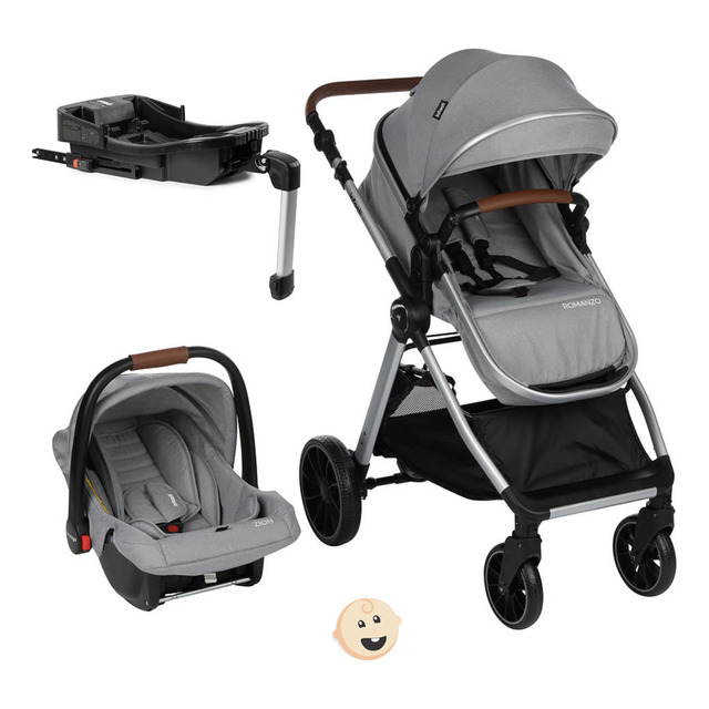 Carrinho Romanzo Com Bebê Conforto E Base Isofix Infanti Carrinho Romanzo Com Bebê Conforto E Base Isofix Infanti