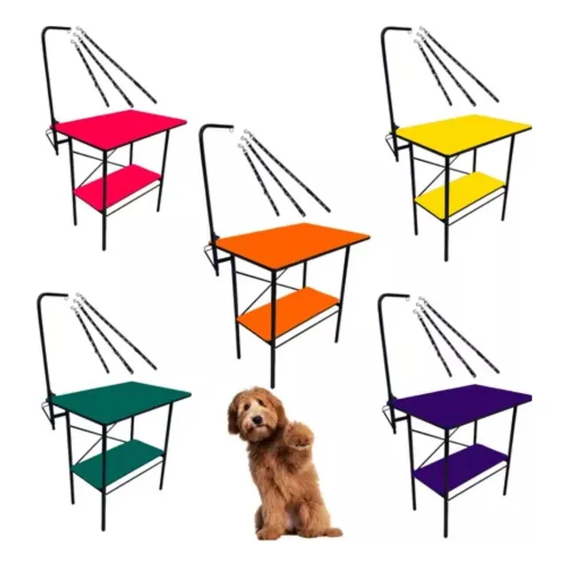 Mesa Para Pet Shop C/partelera Y Regulador De Altura