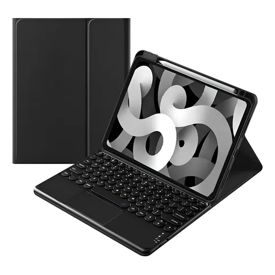 Funda Con Teclado Para iPad - Air - Pro - 10.2 - 10.9 Vanan Color Negro - iPad 10.2 | Cuotas sin interés