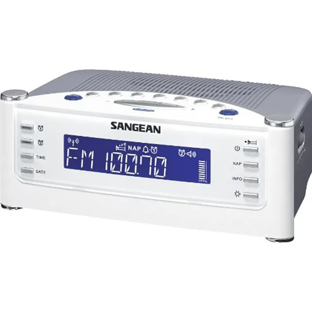 Reloj Atómico Sangean Rcr-22 Con Radio Reloj De Sintonizació