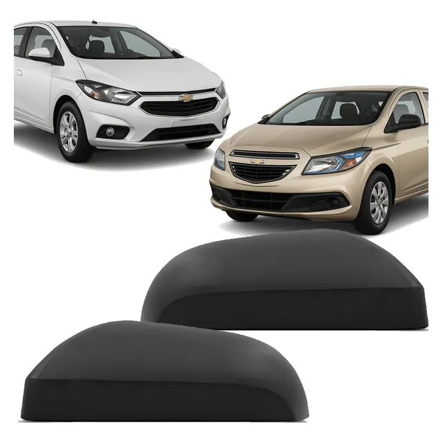 Par Capa Retrovisor S Furo Pisca Ônix Prisma 2013 A 2019 Pto