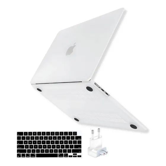 Capa P/ Macbook Air 13.6 M4 M3 M2 Capa Teclado+ Plug 2025