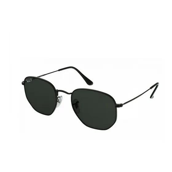 Lentes Rayban Hexagonal Negro Negro Protección Uv