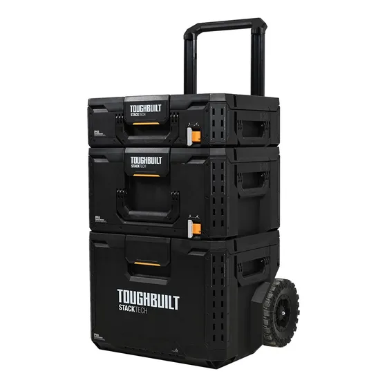 Caja de herramientas con ruedas Toughbuilt TB-B1S3-B-70R color Negro