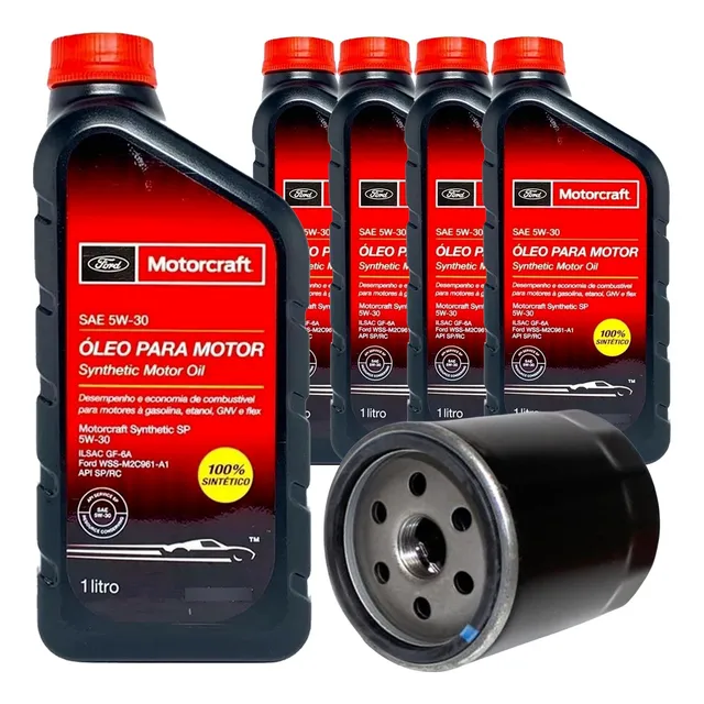Troca De Oleo 5w30 E Filtro Ford Fiesta Ka Ecosport Focus