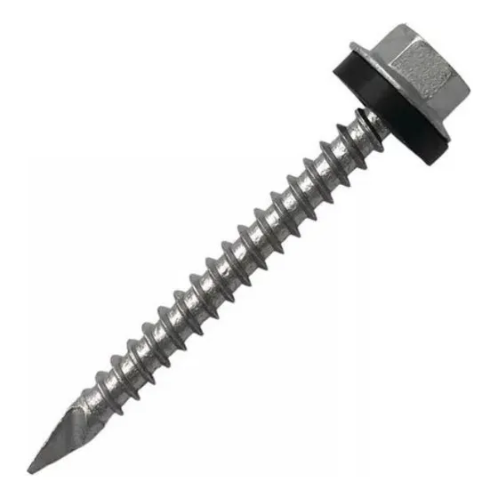 Tornillo Autoperforante Hex P/ Techo Pta Espada 10 X 2 - 100