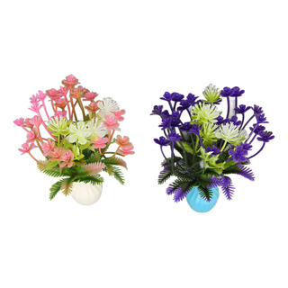 Simulación De Decoración Falsa De Flores De Acuario Artifici Simulación De Decoración Falsa De Flores De Acuario Artifici