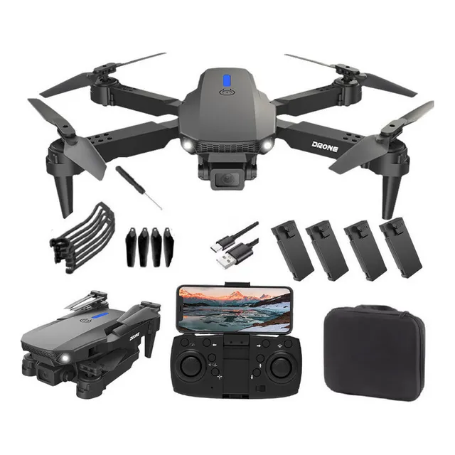 Mini Dron Profesional Con Doble Cámara Y 4 Baterías