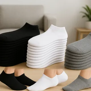 Kit 24 Pares Meia Soquete Cano Curto Unissex
