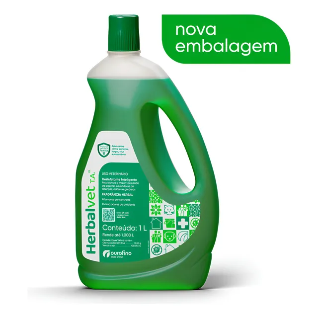 Herbalvet T.a Desinfetante Eliminador De Odores 1 Litro