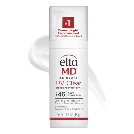 Eltamd Uv Clear Face Sunscreen, Oil Free Sunscreen With Zinc