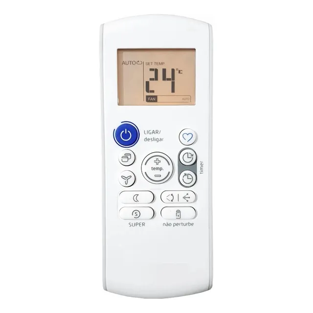 Controle Remoto Ar Condicionado Split Piso Teto Carrier Rg57