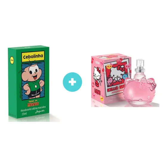 Perfume Cebolinha + Colônia Hello Kitty Apaixonada 25ml - Jequiti