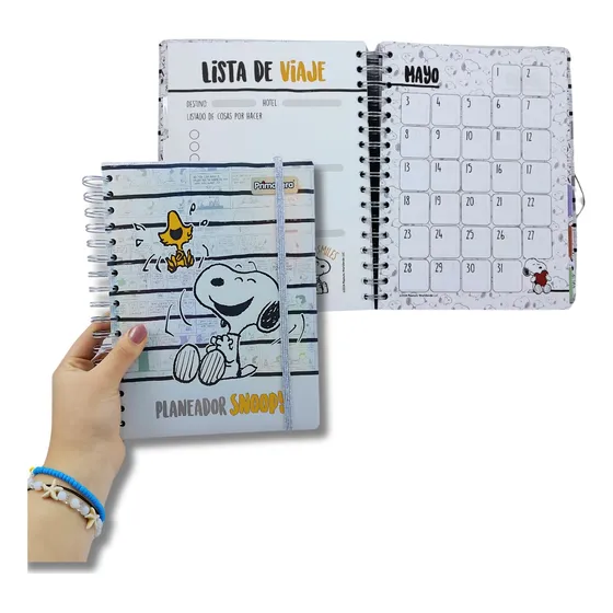 Agenda Planeador Permanente Snoopy Peanuts Primavera
