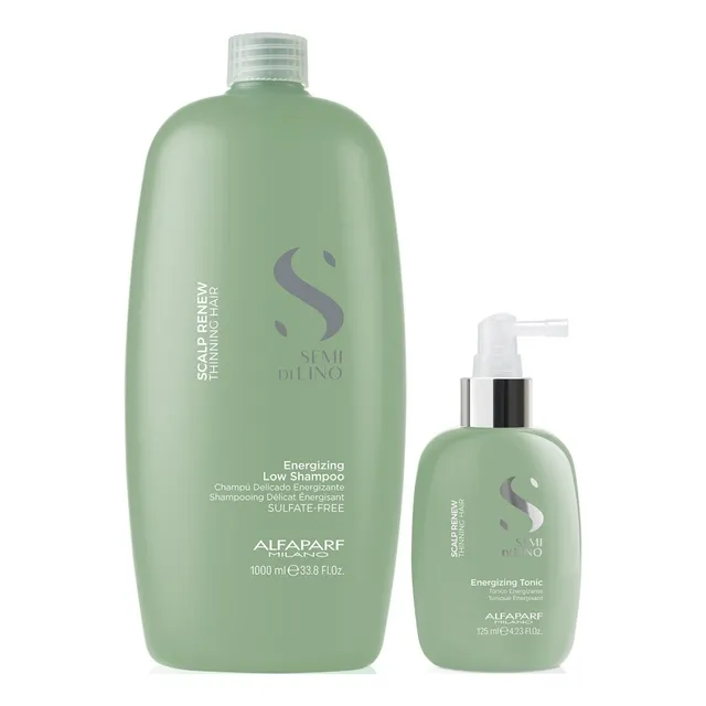 Shampoo Anticaída 1lt+ Tónico Alfaparf Scalp Renew Hair Loss