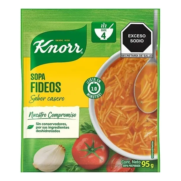 Sopa De Fideo Knorr Con Tomate 95 G