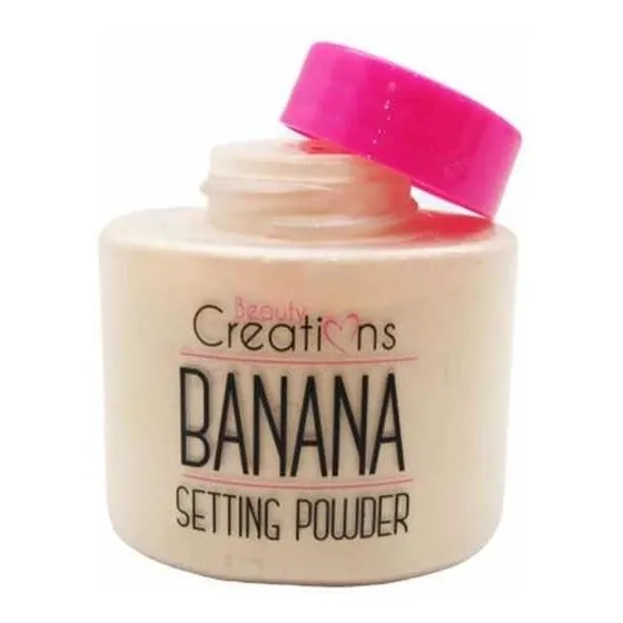 Base de maquillaje en polvo Beauty Creations Powder Banana Setting Powder tono banana - 43.473mL 42g