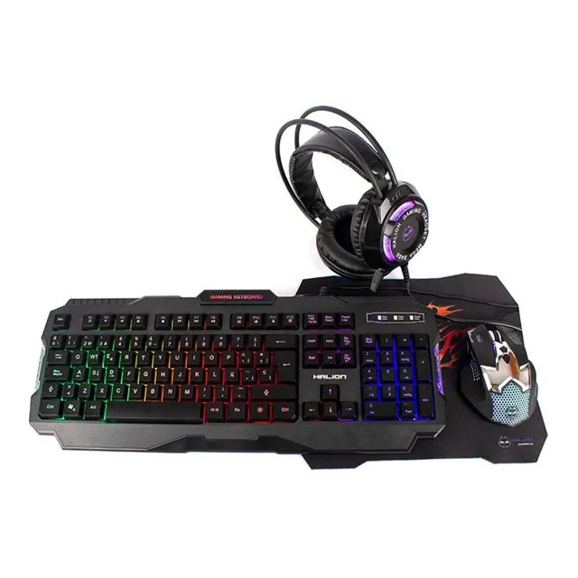 Combo Gamer 4 En 1 Halion Ha-870c Akula 