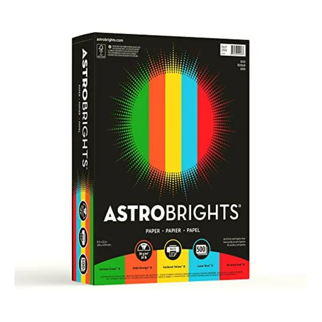 Astrobrights Colores Eco Papel Carta Letter - 8 1/2  X 11 