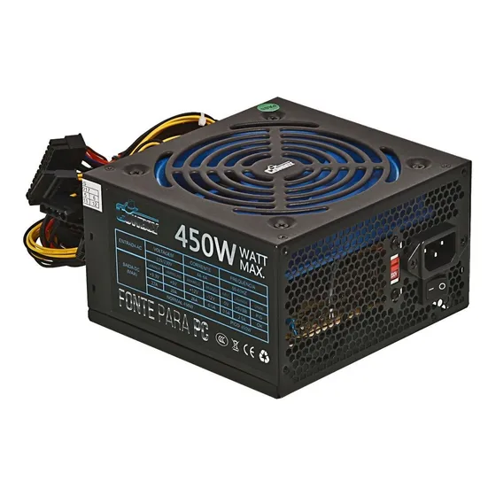 Fonte de alimentação para pc gamer atx 450w Knup Cowboy KP-533 127/220v super silenciosa