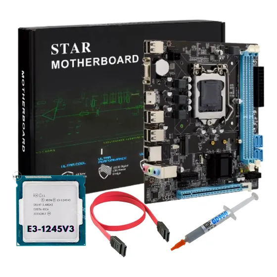 Tarjeta Madre H81 1150 + Cpu Xeon Similar A Un I7 4770