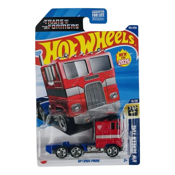 Hot Wheels Optimus Prime 2025 Screen Time Hyw26 1:64
