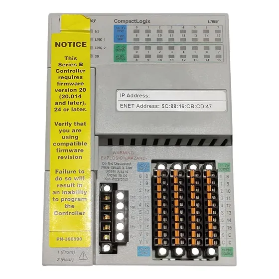 Allen Bradley 1769-l18er-bb1b Compactlogix Plc Nuevo Sin Caj