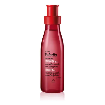 Body Splash Natura Tododia Framboesa E pimenta Vermelha 200ml
