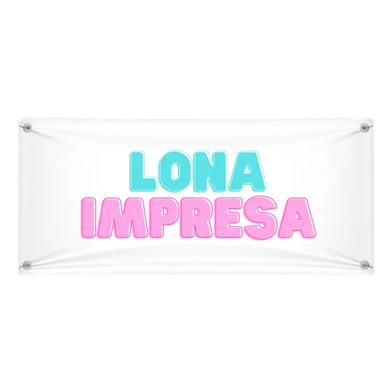 Banner Cartel Lona Impresa Con Ojales 80x150cm Full Color