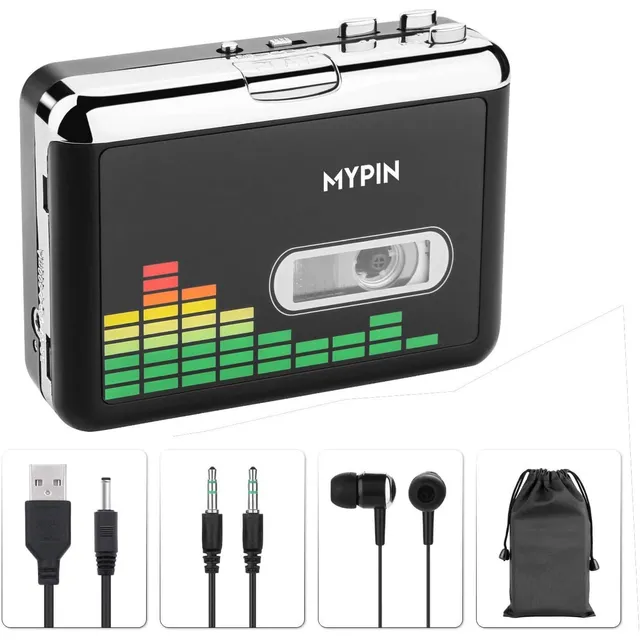 Convertidor Mypin, Cassette A Mp3, Portátil, Con Audífonos