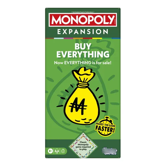 Expansión Monopoly Everything Juego De Mesa Para 2 A 6 Jugad