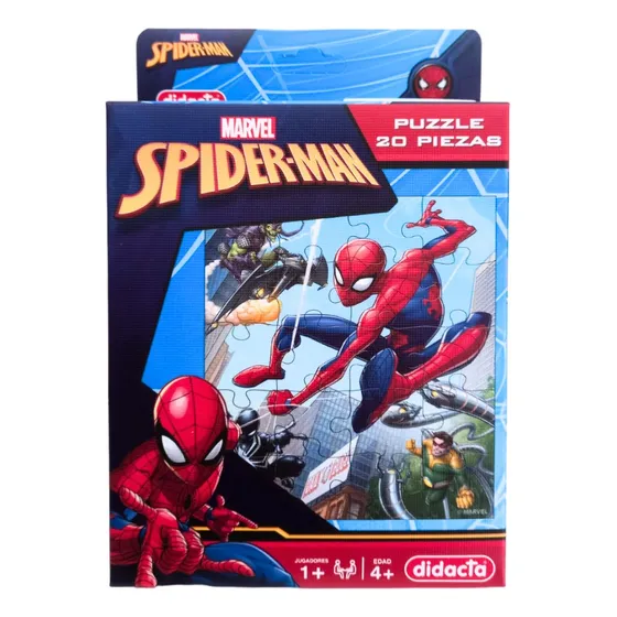 Puzzle Spiderman  3 Villanos Didacta Marvel 20pcs Divertido