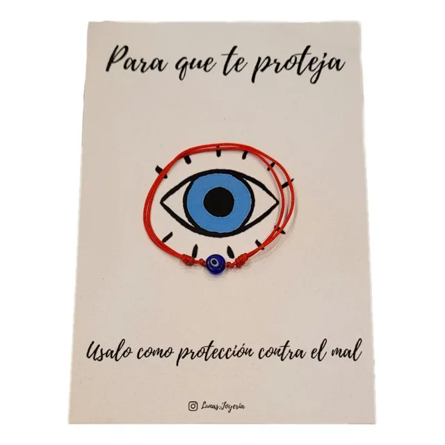 Pulsera Para Bebé Roja Protección Mal De Ojo Ojito Turco
