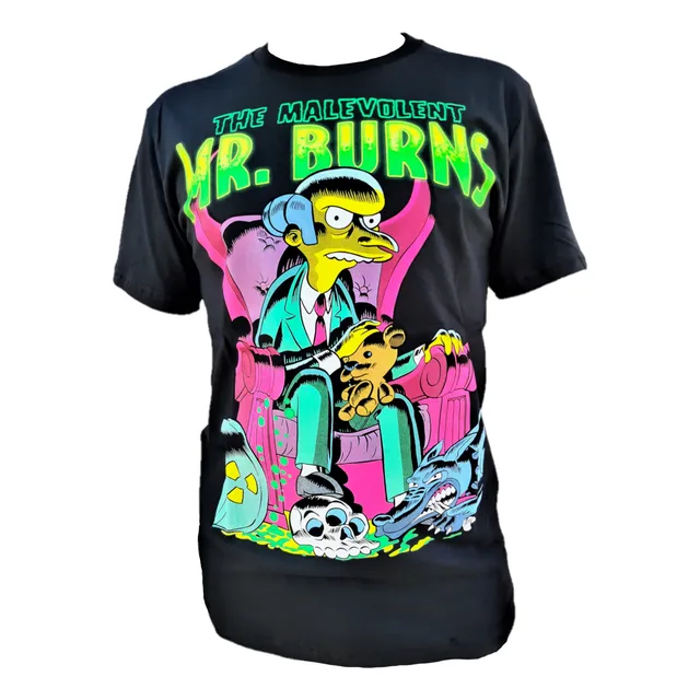 Remera Mr. Burns Los Simpsons Luminiscente Calidad Premium