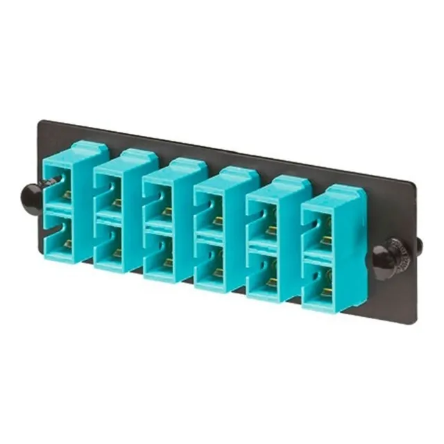 Placa Acopladora Fibra Optica Fap Con 6 Conectores Sc Duplex