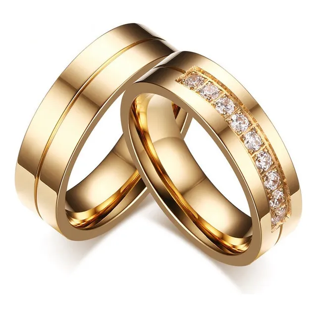 Argollas De Matrimonio Alianzas Aros De Boda Baño De Oro 18k