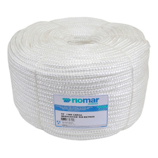 Corda Seda Branca Trançada 16mm Riomar Pp Virgem C/ 100m Corda Seda Branca Trançada 16mm Riomar Pp Virgem C/ 100m