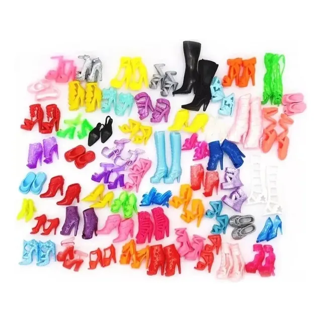Barbie Juguetes Accesorios Zapatos 40 Pares